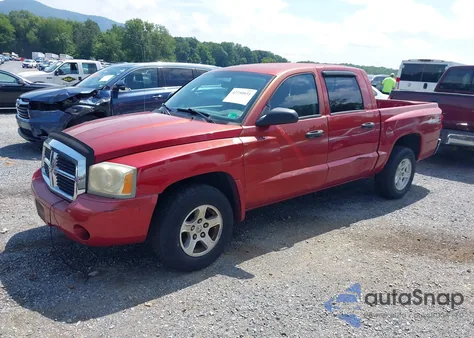 2006 Dodge Dakota Slt из США, поврежденный, VIN 1D7HW48K26S526289